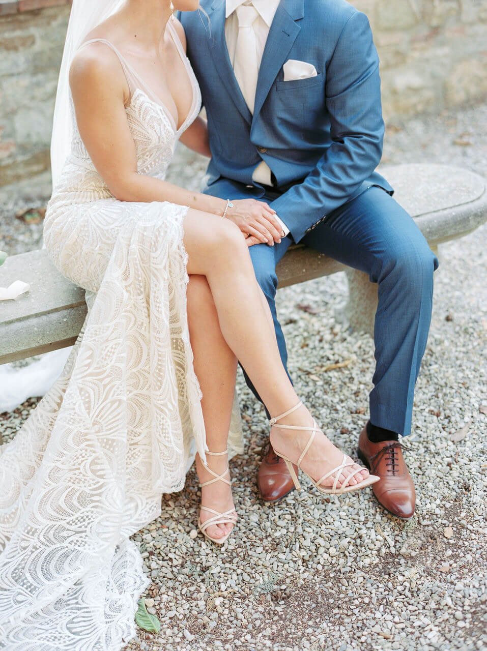 brides shoes for the perfect Italian wedding - Adrian Wood Photography