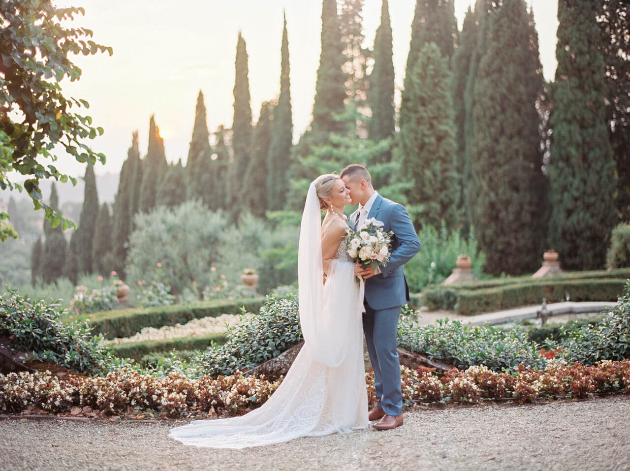 Italian garden summer weddings and Italian gardens - Villa Agape